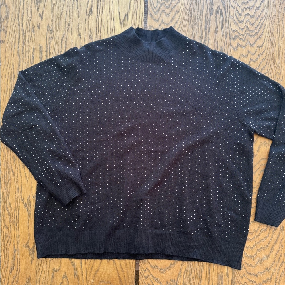 Ann Taylor‎ Black Crewneck Sweater